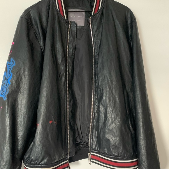 Hand painted Zara men’s jacket - Picture 6 of 6
